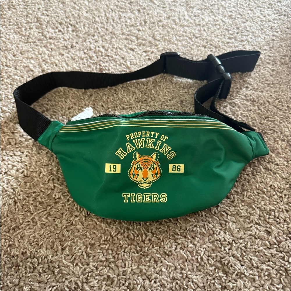 MAC x Stranger Things Green Hawkins Tigers Fanny Pack